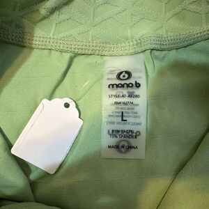 Mono B Mint Green Activewear Top